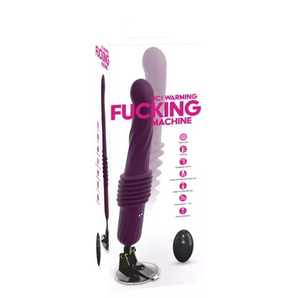 You2Toys - fjernstyrt, oppvarmet støtvibrator (lilla)