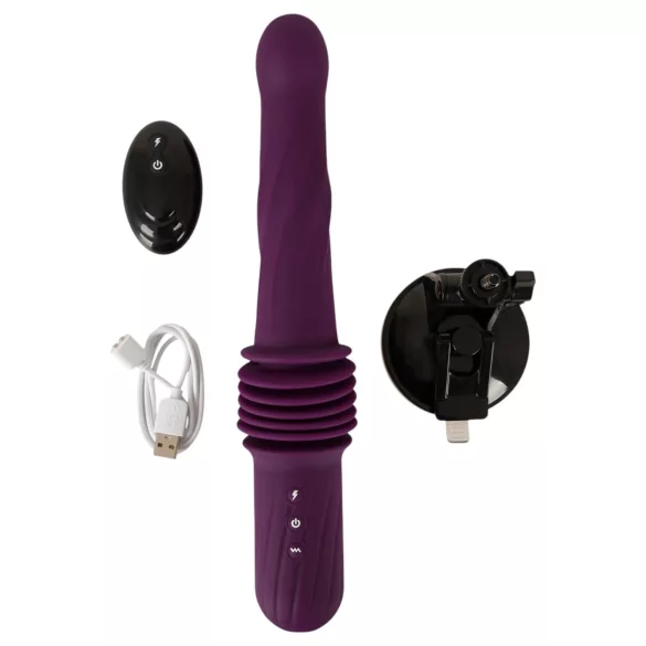 You2Toys - fjernstyrt, oppvarmet støtvibrator (lilla)