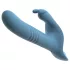 You2Toys - 3‑delt påsettbar kaninvibrator med støtefunksjon og fjernkontroll (blå)