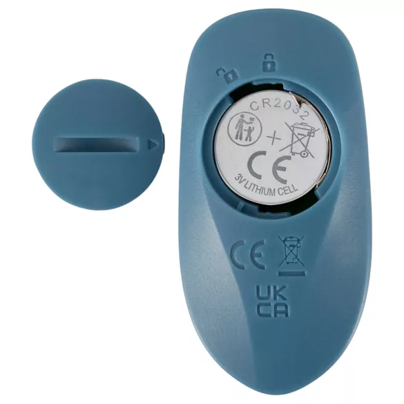You2Toys - 3‑delt påsettbar kaninvibrator med støtefunksjon og fjernkontroll (blå)