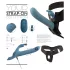 You2Toys - 3‑delt påsettbar kaninvibrator med støtefunksjon og fjernkontroll (blå)