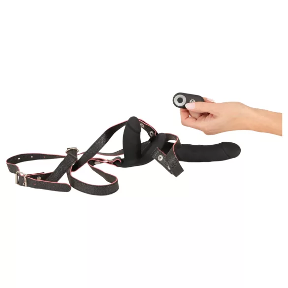You2Toys - fjernstyrt dobbelt påsettbar vibrator (svart)