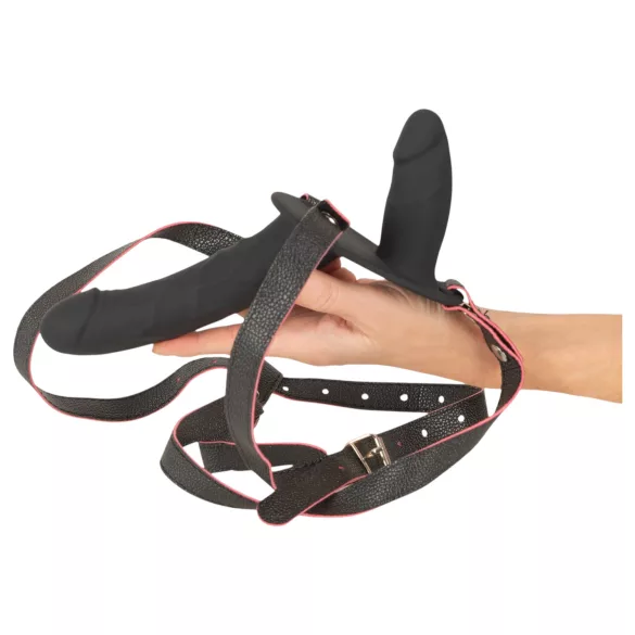 You2Toys - fjernstyrt dobbelt påsettbar vibrator (svart)