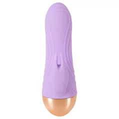   Cuties - oppladbar, vanntett mini-klitorisvibrator med arm (lilla)