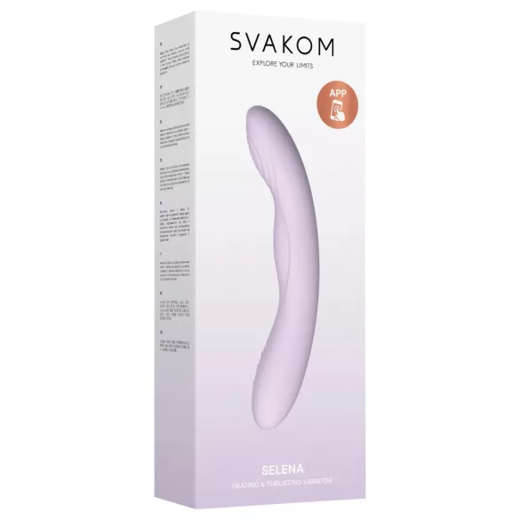 Svakom Selena - oppvarmet, støtende G-punktvibrator (lilla)
