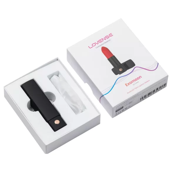 Lovense Exomoon - minivibrator i leppestiftform (svart)