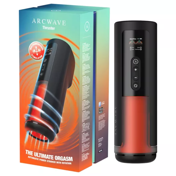 Arcwave Thruster - støtende og roterende automatisk masturbator (svart)