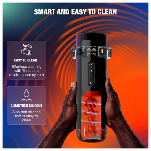 Arcwave Thruster - støtende og roterende automatisk masturbator (svart)