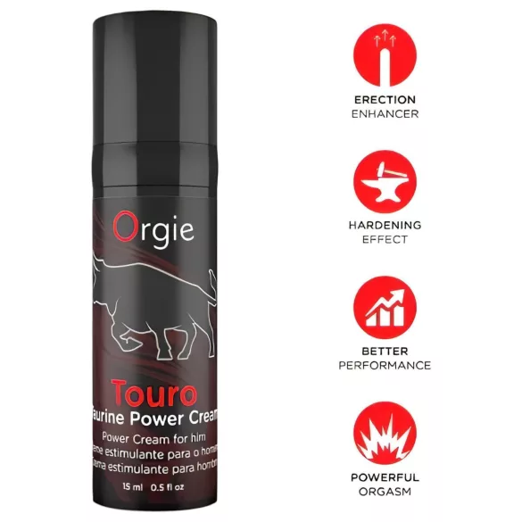 Orgie Touro Power - ereksjonsfremmende krem (15ml)