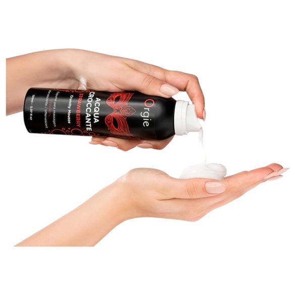 Orgie Acqua Croccante - Massasje Skum - Jordbær (150 ml)