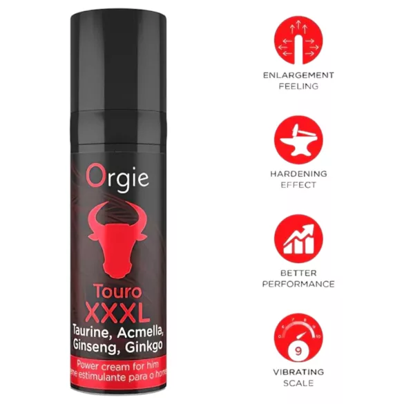 Orgie Touro XXXL - ereksjonsforsterkende krem (15ml)