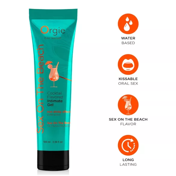 Orgie Cocktail - spiselig glidemiddel - Sex On The Beach (100ml)