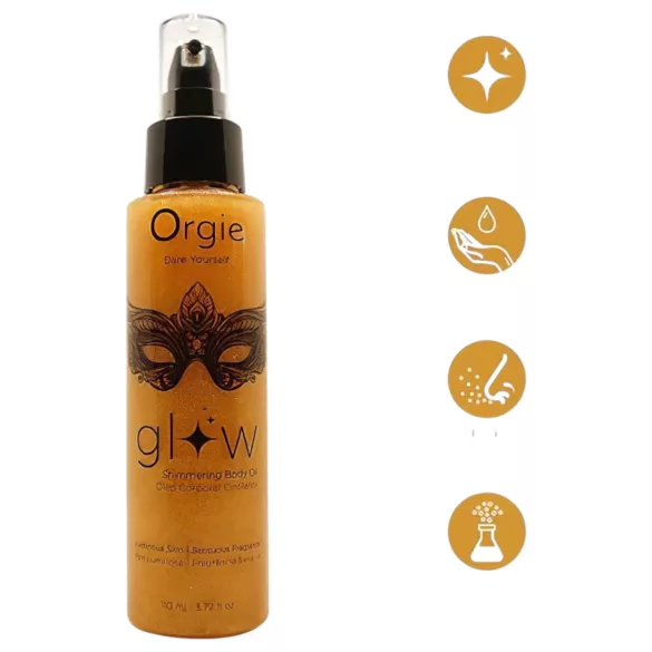 Orgie Glow - Glitrende kroppsolje (110 ml)