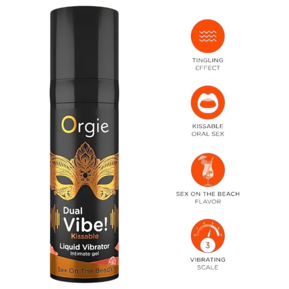 Orgie Dual Vibe - unisex flytende vibrator - Sex on the Beach (15 ml)