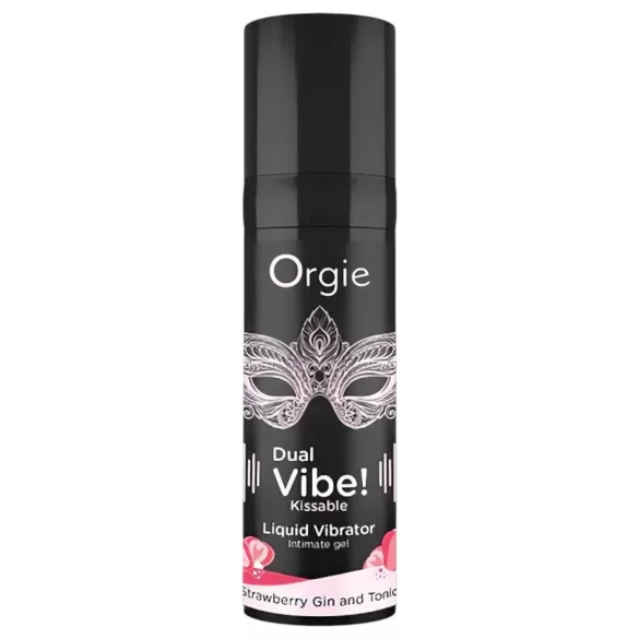 Orgie Dual Vibe - unisex flytende vibrator - Jordbær - Gin Tonic (15ml)