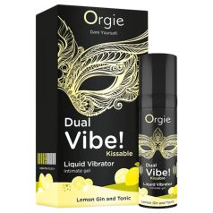   Orgie Dual Vibe - unisex flytende vibrator - Gin Tonic (15 ml)
