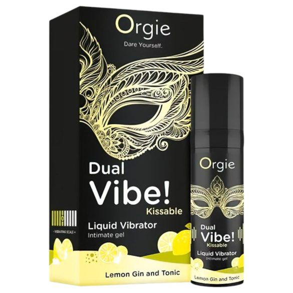 Orgie Dual Vibe - unisex flytende vibrator - Gin Tonic (15 ml)