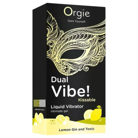 Orgie Dual Vibe - unisex flytende vibrator - Gin Tonic (15 ml)