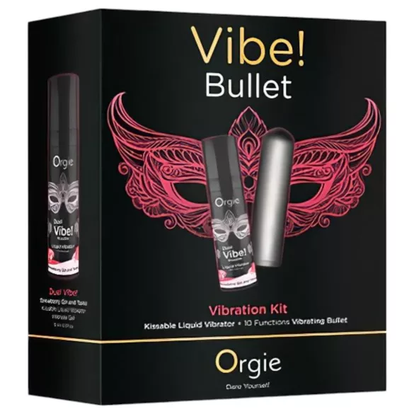 Orgie Bullet - stangvibrator sett (grå)