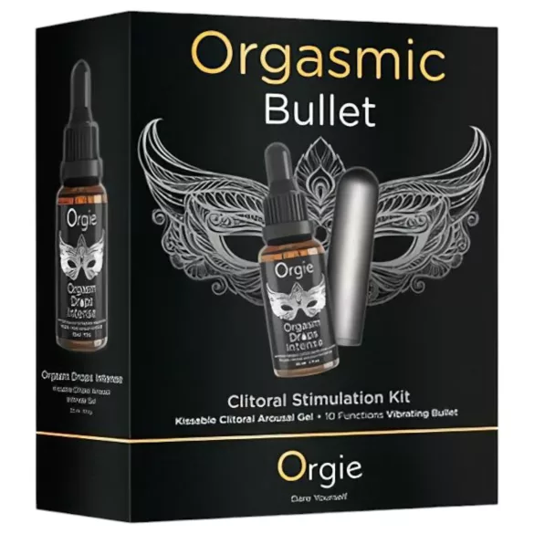 Orgie Orgasmic Bullet - stavvibrator sett (grå)