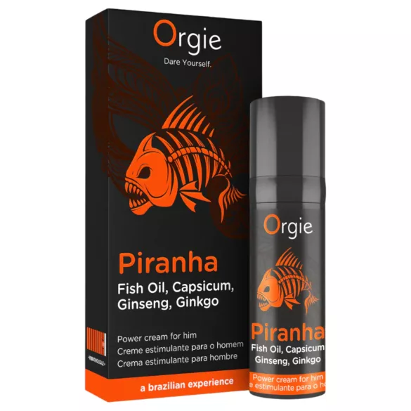 Orgie Piranha Power Cream stimulerende krem for menn (15 ml)