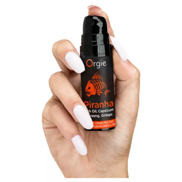 Orgie Piranha Power Cream stimulerende krem for menn (15 ml)