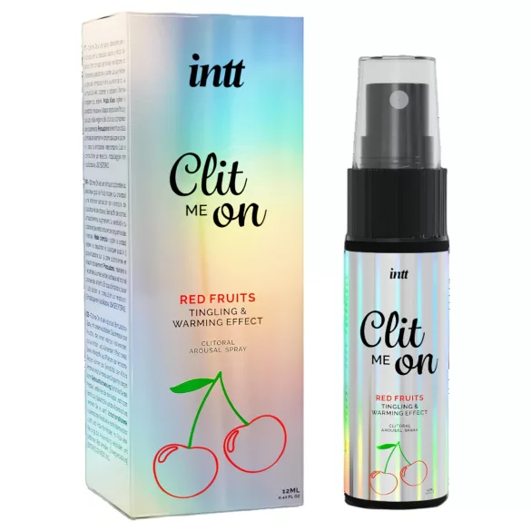 intt Clit Me On - flytende vibrator klitorisspray - røde frukter (12 ml)