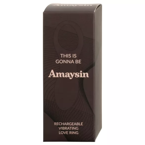 Amaysin - oppladbar vibrerende penisering (blå)