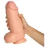 Willie City - tykk, naturtro dildo (hudfarget) - 24,5 cm