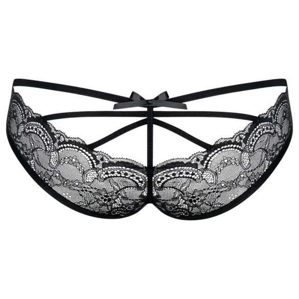 Obsessive Frivolla - pikant svart blondetruse for kvinner - L/XL