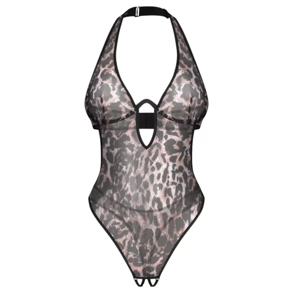 Obsessive Addia - leopardmønstret åpen body