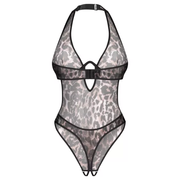 Obsessive Addia - leopardmønstret åpen body