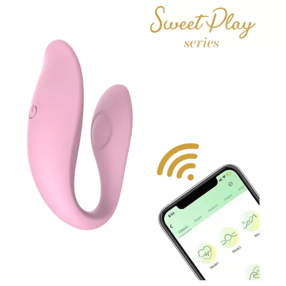 Sweet Play - App-styrt parvibrator (rosa)