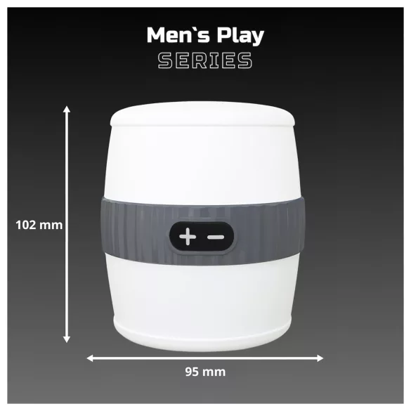 Men's Play - diskré vibrerende masturbator (hvit)