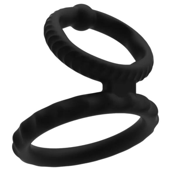 Men's Play - penis- og testikkelring (svart)