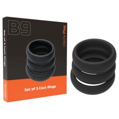 Men's Play - tykk penisring sett - svart (3 stk)