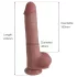 Natural Play - silikon-dildo 24 cm (naturell)