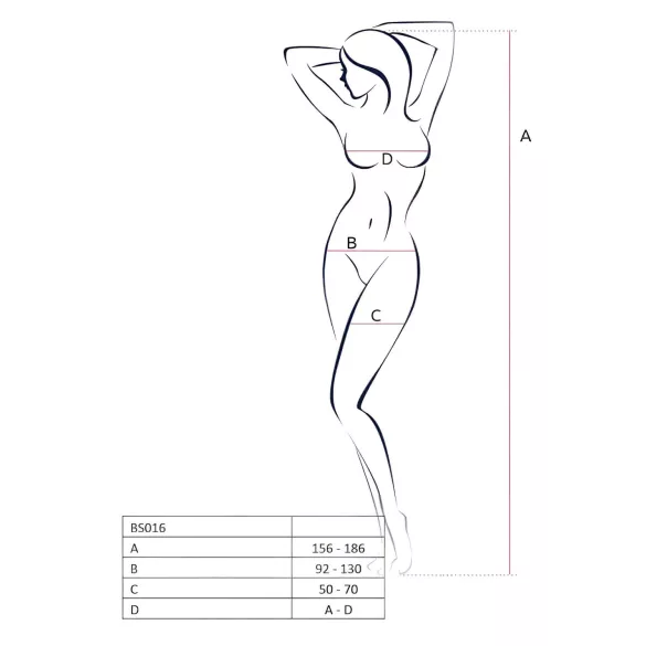 Passion BS016 - minimalistisk nettsett (hvit) - S-L