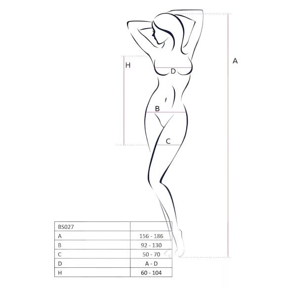 Passion BS027 - netting minikjole (rød) - S-L