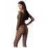 Passion BS077 - Langermet netting jumpsuit (svart) - S-L