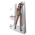 Passion BS077 - Langermet netting jumpsuit (svart) - S-L
