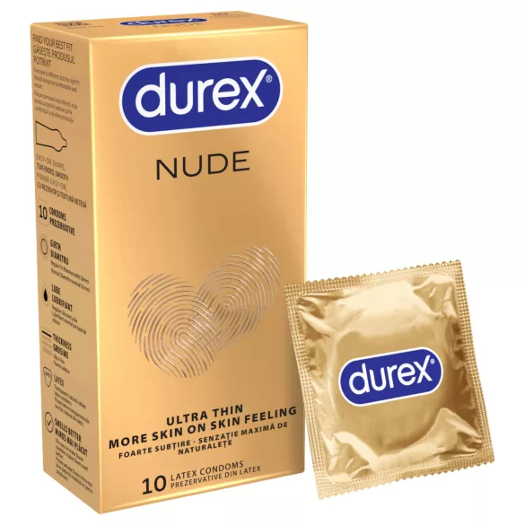 Durex Nude - tynne kondomer (10 stk)