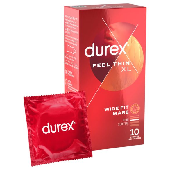 Durex Feel Thin XL - Naturlig følelse kondomer (10 stk)