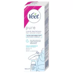   Veet Pure - hårfjerningskrem for bikinilinjen - for sensitiv hud (100 ml)