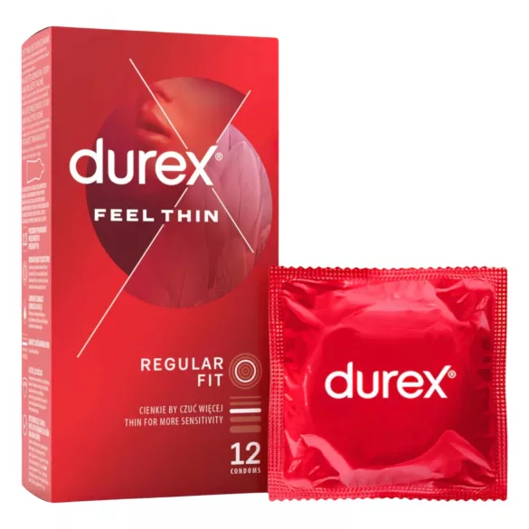 Durex Feel Thin - realistisk følelse kondompakke (2x12 stk)