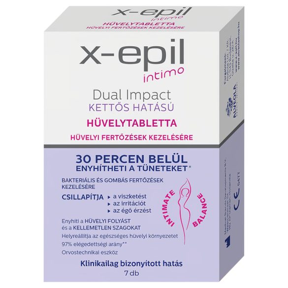 X-Epil Intimo Dobbel Effekt - vaginaltabletter (7 stk)