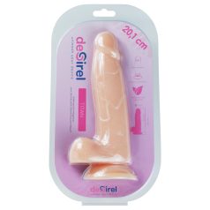 Desirel Titan - naturtro dildo med testikler (naturlig)