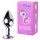 Desirel Pink Jewel M - anal plug (sølv-rosa)