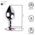 Desirel Pink Jewel M - anal plug (sølv-rosa)