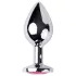 Desirel Pink Jewel M - anal plug (sølv-rosa)